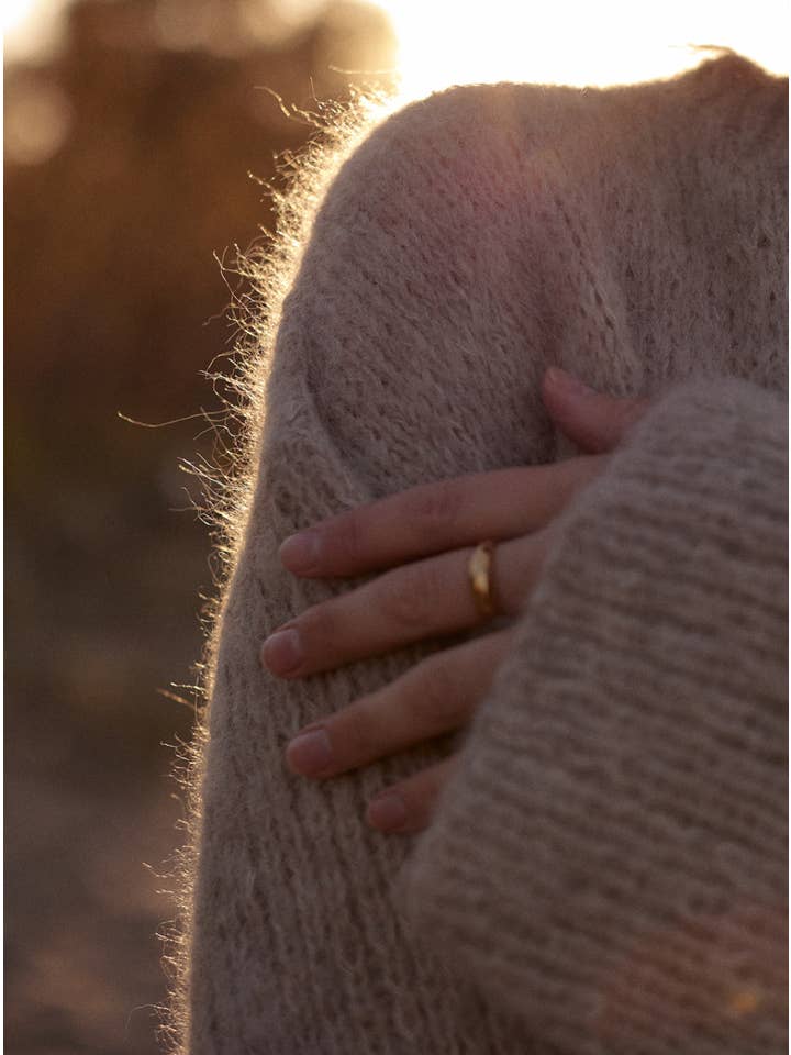 ASME STUDIOS - Wholesale Knit Sweater - Women's - Luca Sweater // Sand Alpaca Wool & Silk