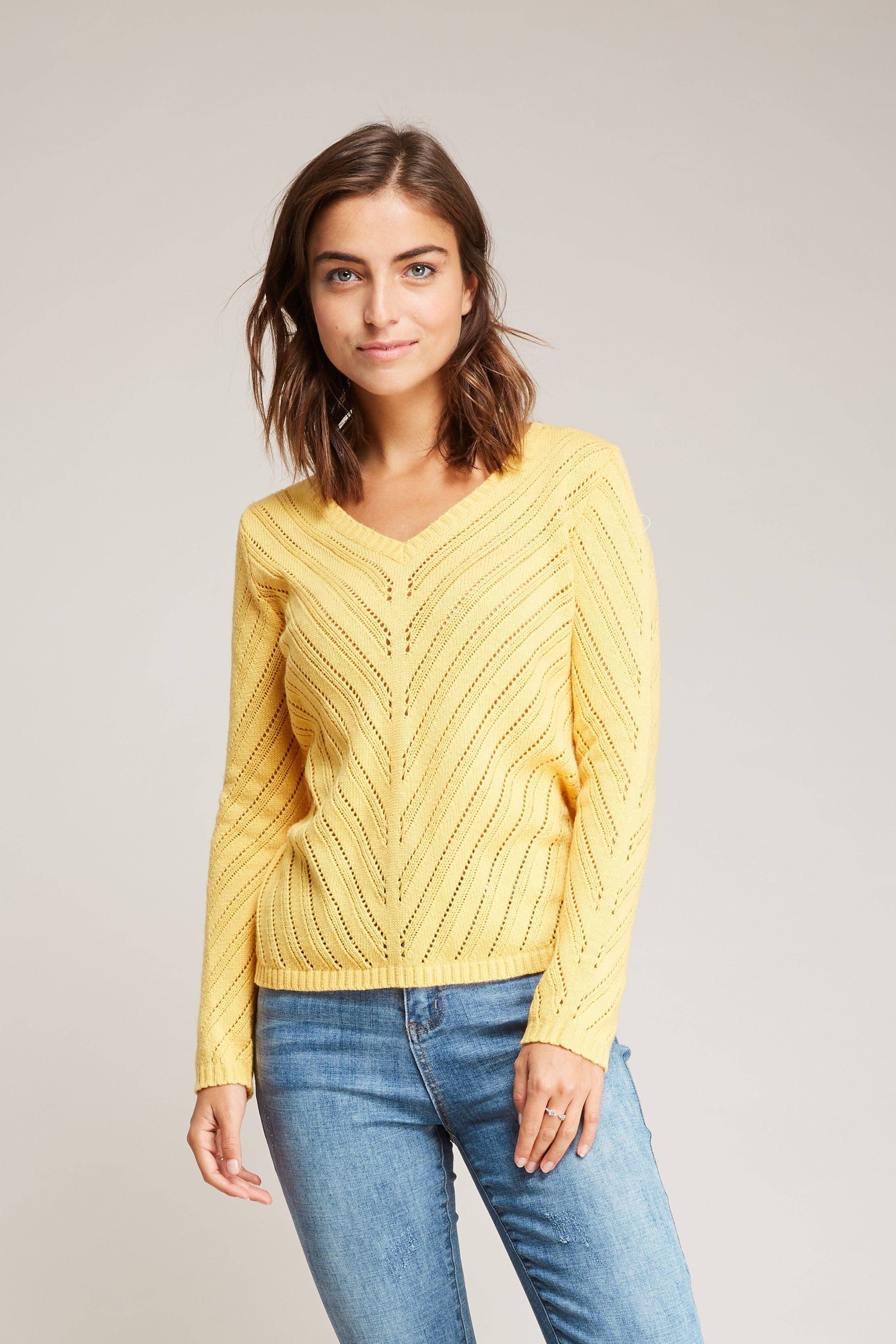 Andy & Lucy - Wholesale Knit Sweater - Women's - PYRENEE - Openwork sweater1