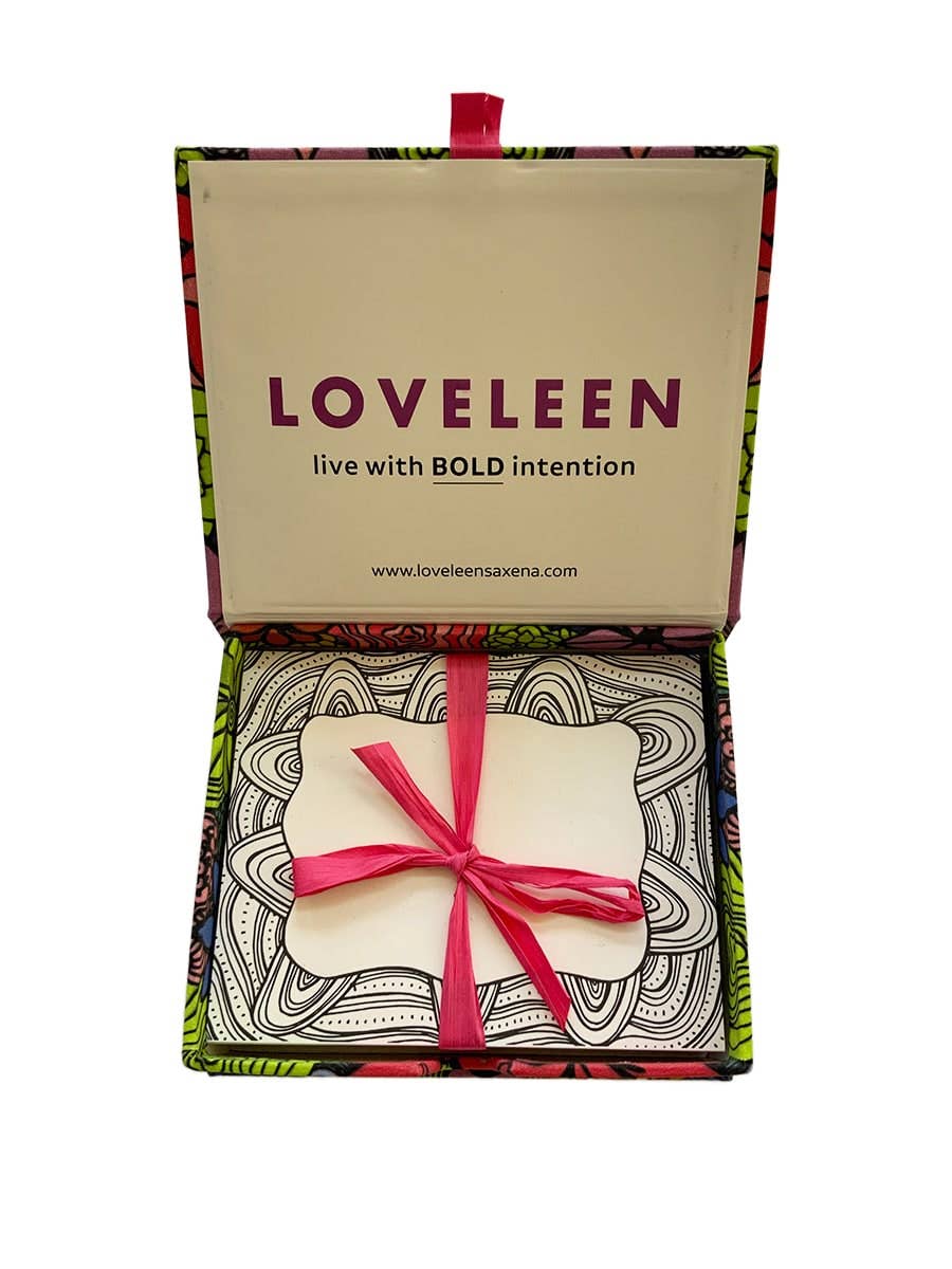 LOVELEEN®️ - Wholesale Stationery/Notecard Set - 'Bloom Boldly' Note Card Box (w/ 100 coloring note cards)1