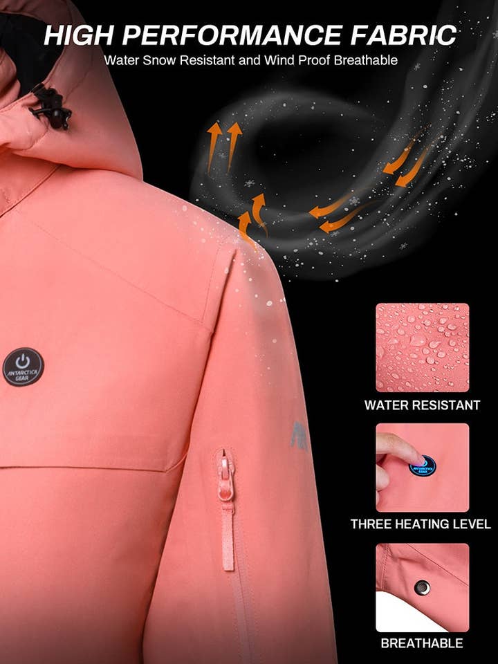 Antarctica Outdoors - Wholesale Jacket - Women's - ANTARCTICA GEAR Heated Jacket, Ski Jacket Coat For Women Winter Coat29