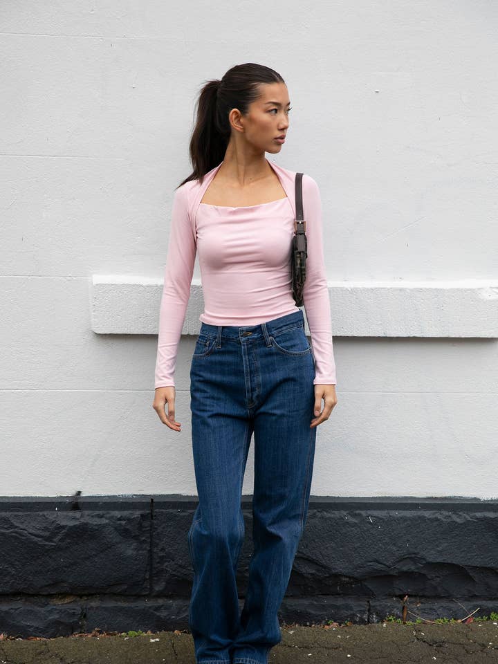 Nova Shrug Top - Pink for wholesale by Style Addict