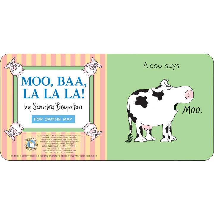 Simon & Schuster - Wholesale Baby & Toddler Book (0-2) - Moo, Baa, La La La! by Sandra Boynton1