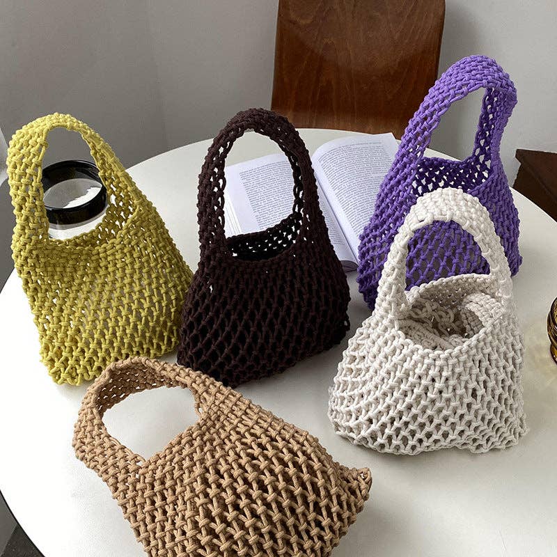 Dipped Shop – Großhandel Tragetasche – Damen – Einfaches einfarbiges Gelb Out DPWB181