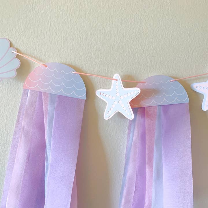 Mermaid Party Banner, Garland & Decorations Set for wholesale by Uncouth Coco
