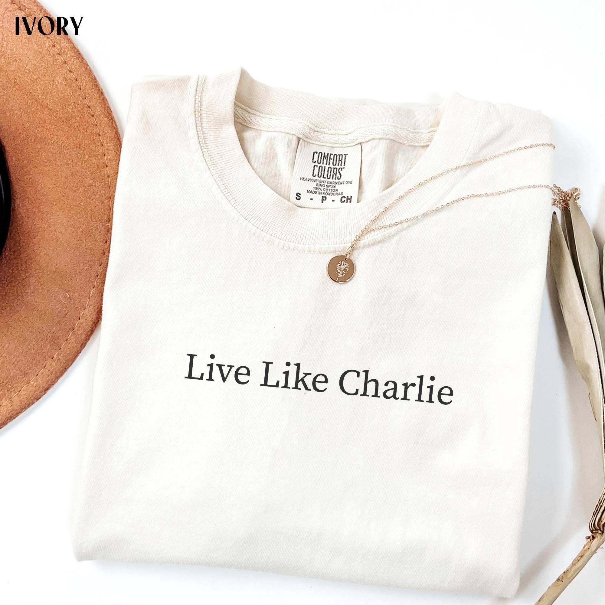 Glaime – wholesale Grafisk T-shirt - Unisex – Comfort Colors Lev som Charlie Kirk T-shirt, Be för Kirk0