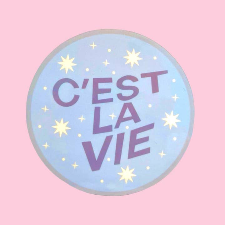C’est La Vie sticker for wholesale by illustrationlisa