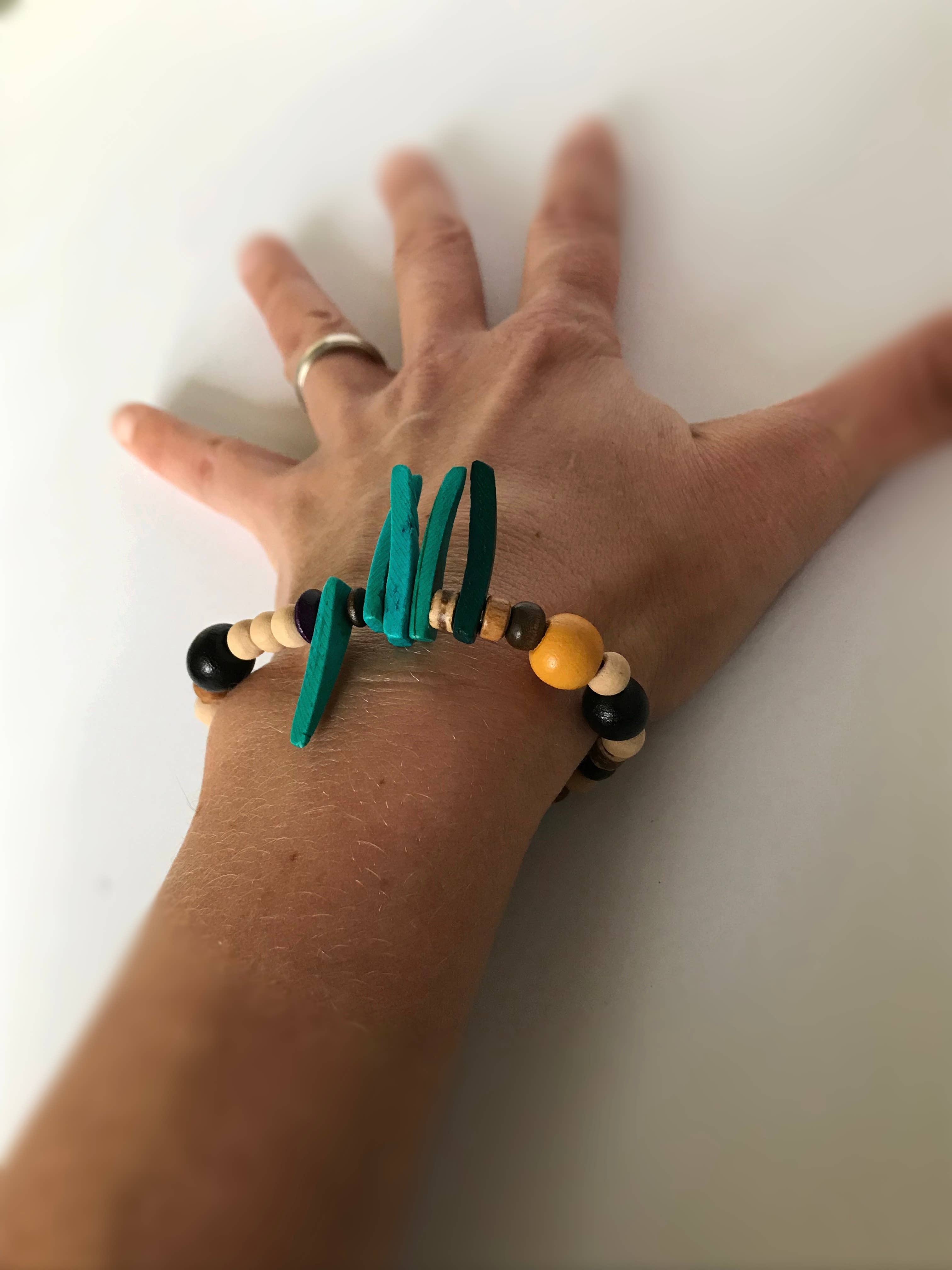 Mary Lindseth Art - Wholesale Beaded Bracelet - "Lilia" asymetrical beaded bracelet3