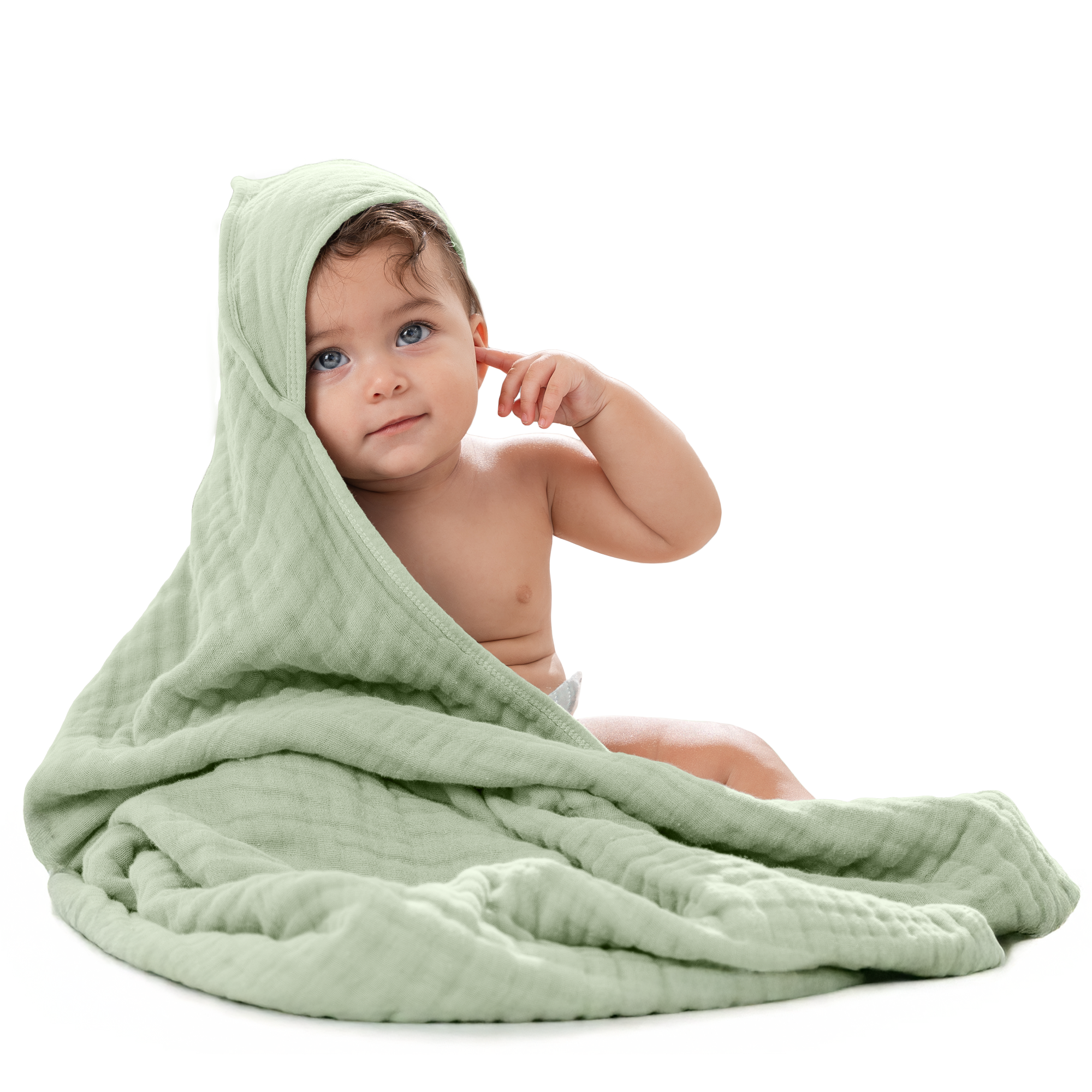Comfy Cubs - Vendita all'ingrosso Asciugamano con cappuccio - Bambini e neonati - Asciugamano con cappuccio per neonati, 6 strati 100% cotone mussola di Comfy Cubs87