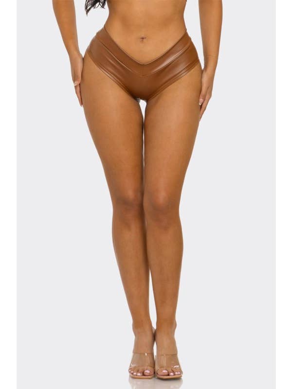 SEXY STAR DESIGN INC - Wholesale Shorts - Women's - Plus Size Sexy Faux Leather Set Shorts Mini Pants4