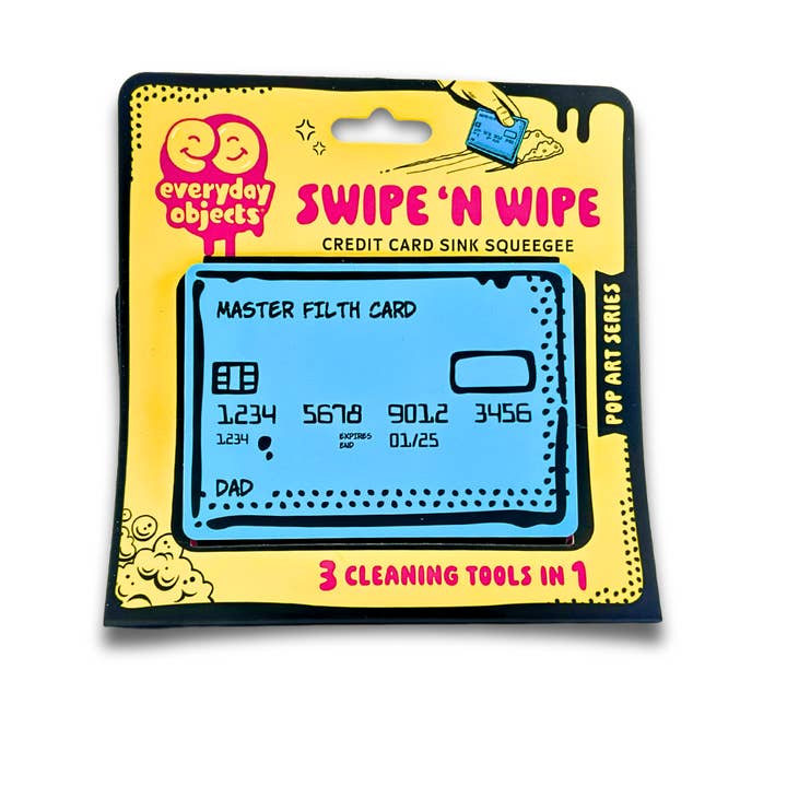 Everyday Objects - Wholesale Sink Strainer/Stopper - Swipe N Wipe Credit Card Kitchen Squeegee (Dad - Blue)11