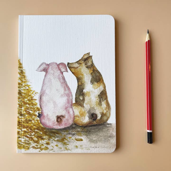 A5 'Piggy Piggy' Notebook by Guan Chow for wholesale by HomeLess Made