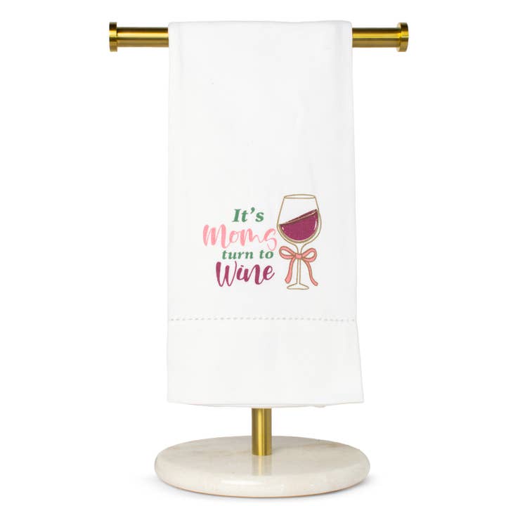 Mammor Vänder sig till Vin Hålsöm Handduk Vit/Flerfärgad 20x28 för wholesale av The Royal Standard