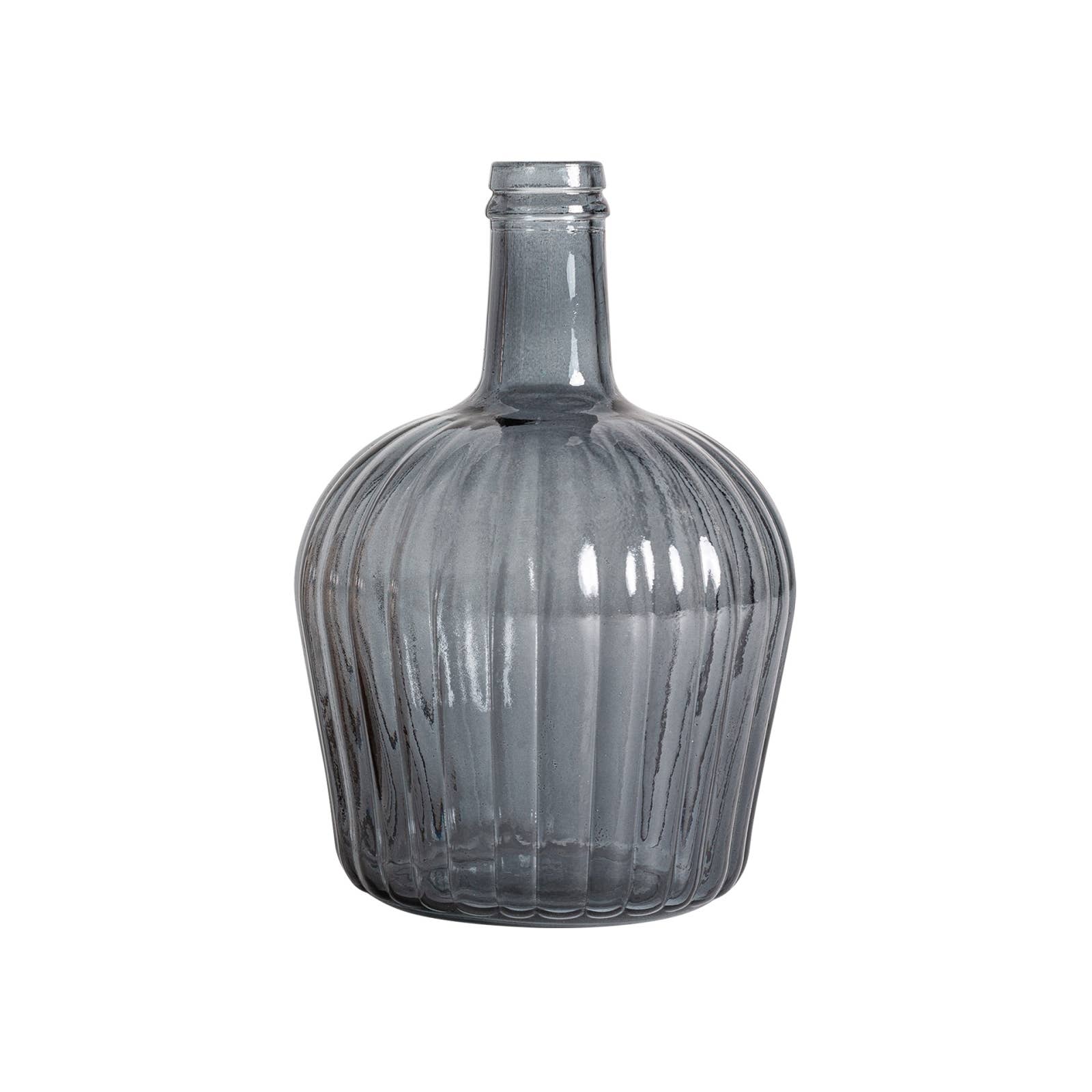 B&B - Vendita all'ingrosso Vasi - Set di 2 bottiglie assortite in vetro, colore nero, 20x20x30 cm1