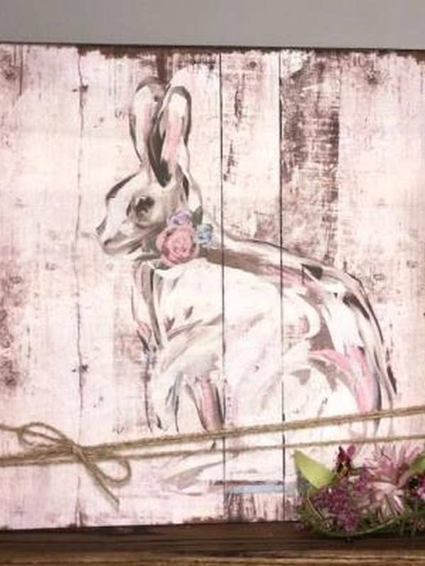 Bunny Wood Sign for wholesale by DNS Designs