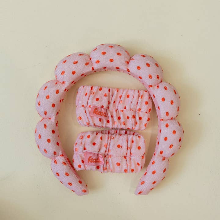 KAXI - Vente Bandeau pour le spa - Ensemble bandeau + bracelet "Get Ready with Me"20