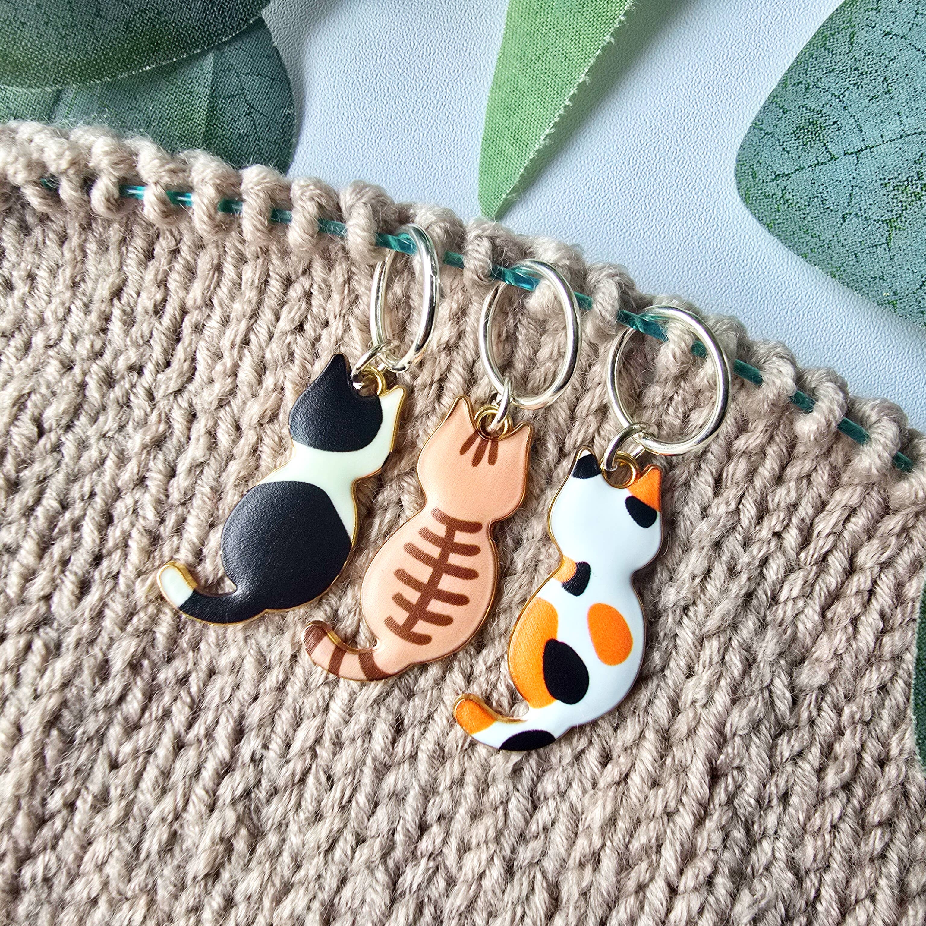 Knit and Purr - Wholesale Knitting/Crochet Supplies - Eden Cat Stitch Markers2