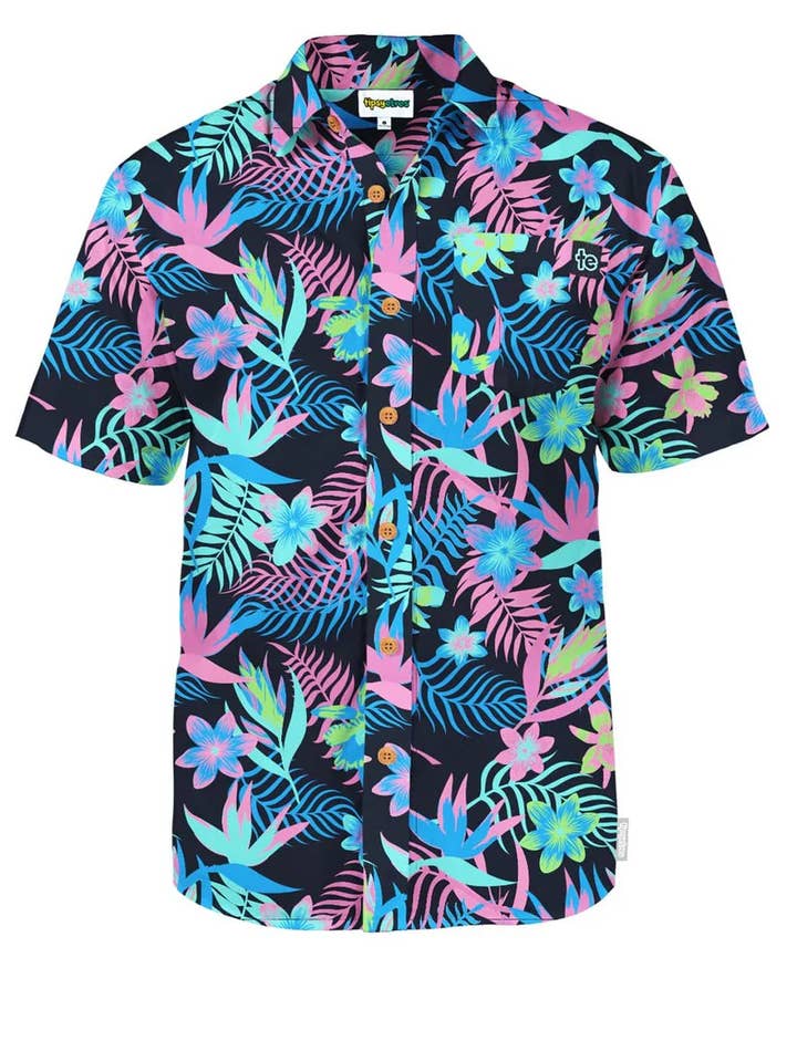 Breeze Botanics Men's Hawaiian Shirt – Tropical Button Down for wholesale by Tipsy Elves