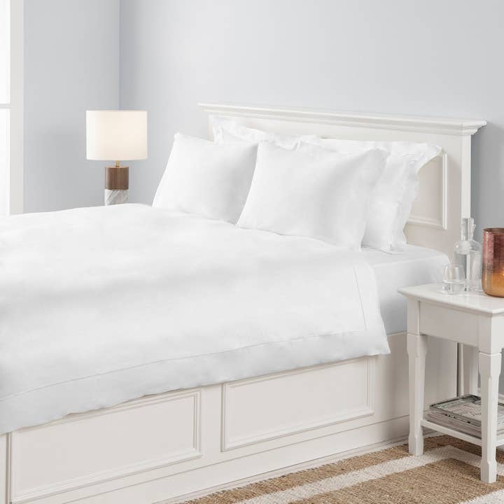 Chakra 100% BAMBOO White Duvet Cover Set, 6 Pcs Bamboo Bedding for wholesale by Chakra