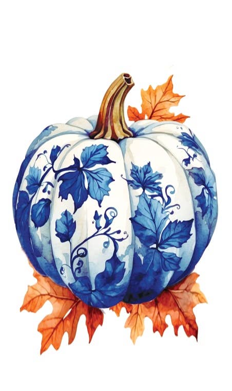 Custom Decor - Wholesale Sign - Signature Sign Icon-Chinoiserie Pumpkin0