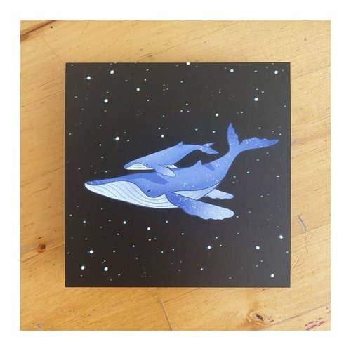 Sydney Warnes - Vente Affiche d'art - Impression de carte postale sur les baleines à bosse2