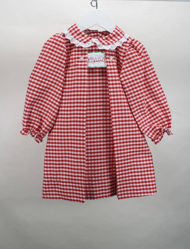 Baby Blessings Clothing - Wholesale Dress - Kids - Sadie Red & White Train Dress