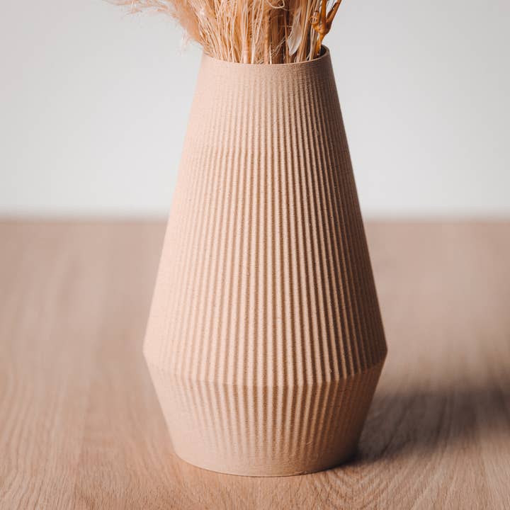 Copo Design - Wholesale Vase - Dried flowers Vase - Wood based and plastic free - Lila5