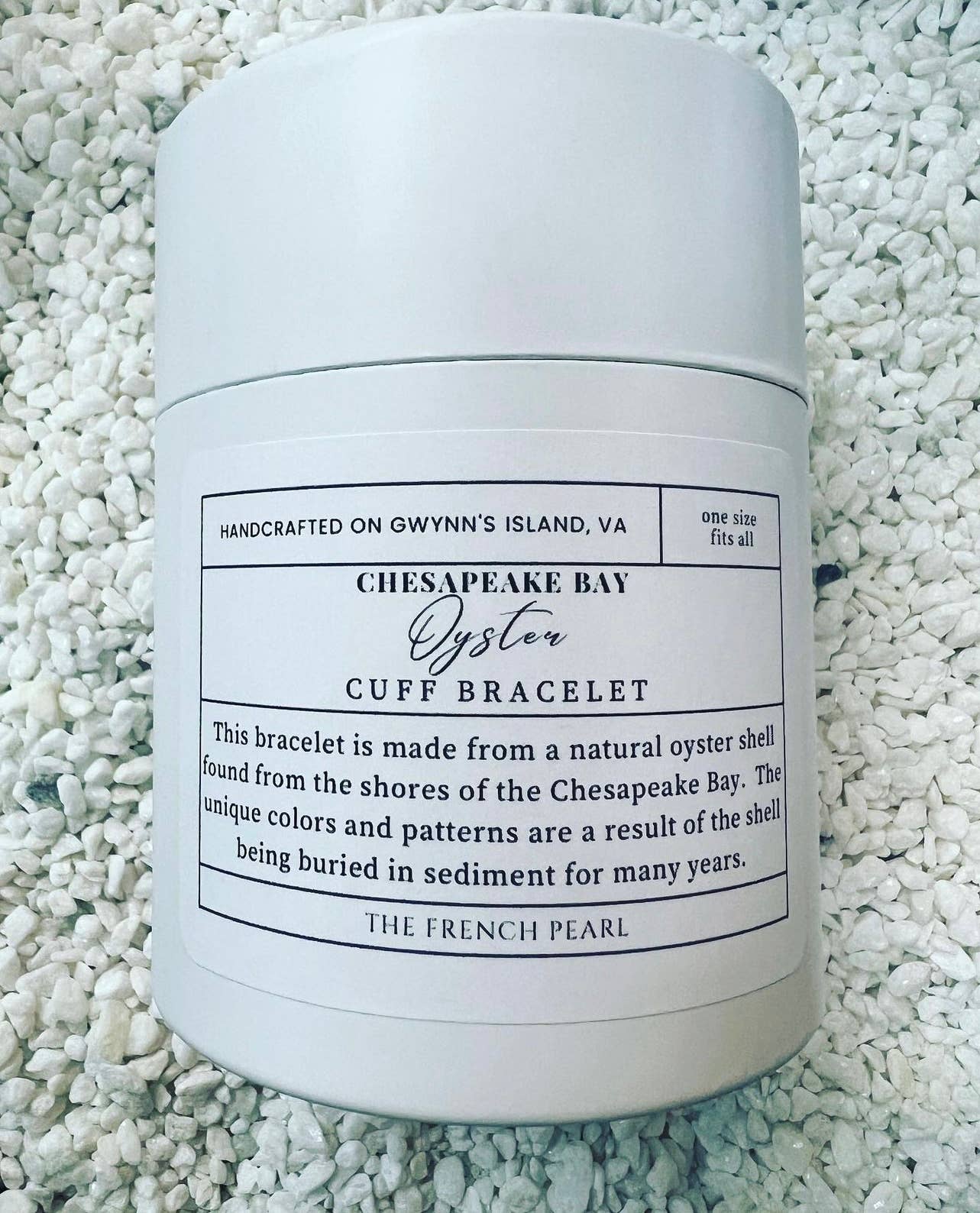 The French Pearl - Wholesale Cuff Bracelet - Chesapeake Bay Oyster Shell Cuff Bracelet - Coastal Jewelry4