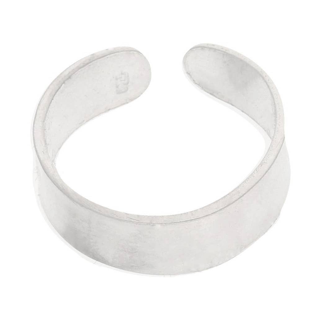 Silver Insanity - Wholesale Toe Ring - Sterling Silver Smooth Classic Plain Band Toe Ring1