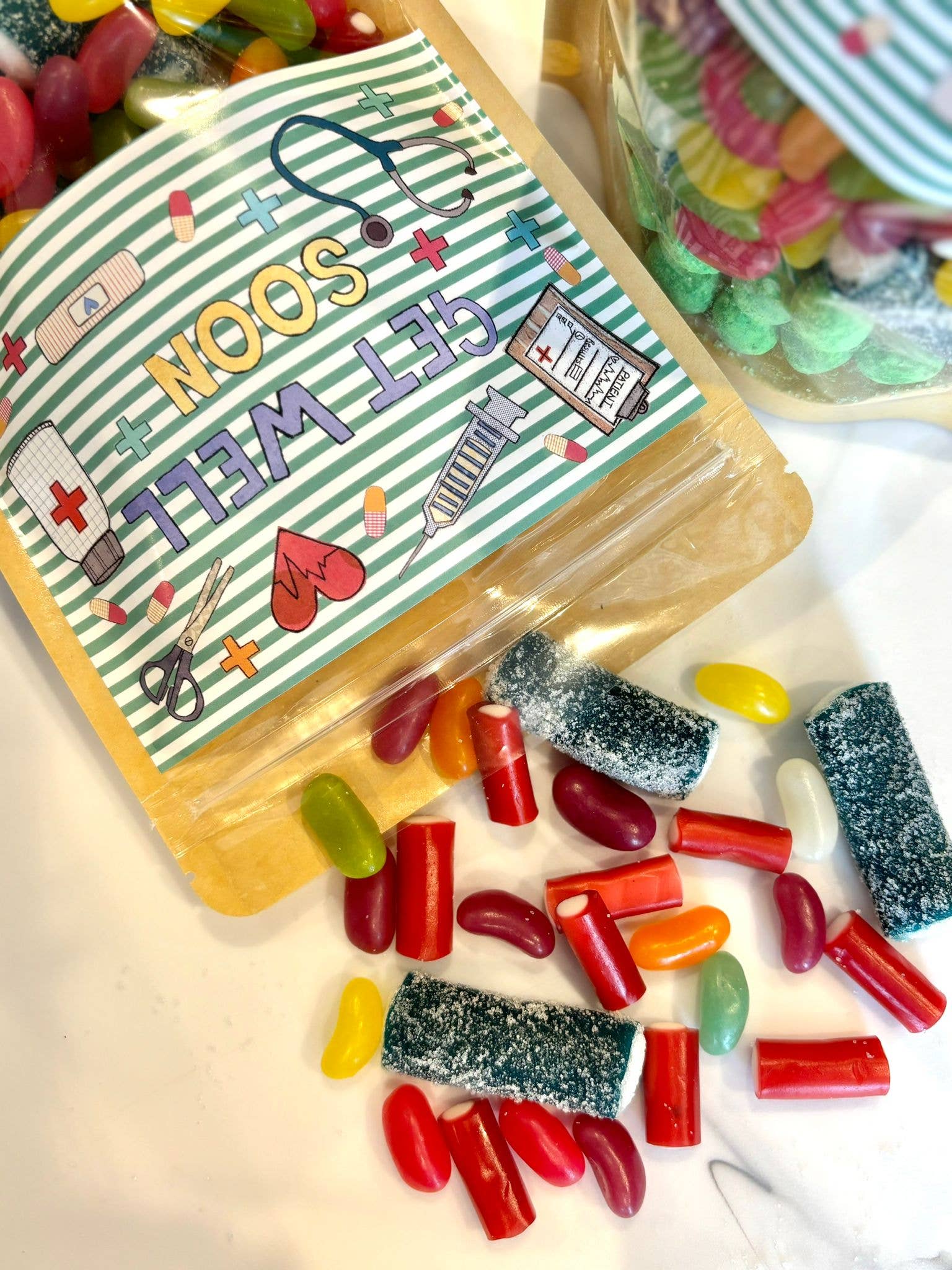 Flossy Teacake – wholesale Gummy – Get Well Soon Sweet Bag 400g1