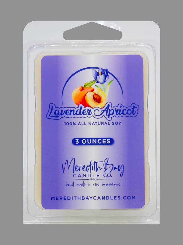 Lavender Apricot Wax Melt for wholesale by Meredith Bay Candle Co