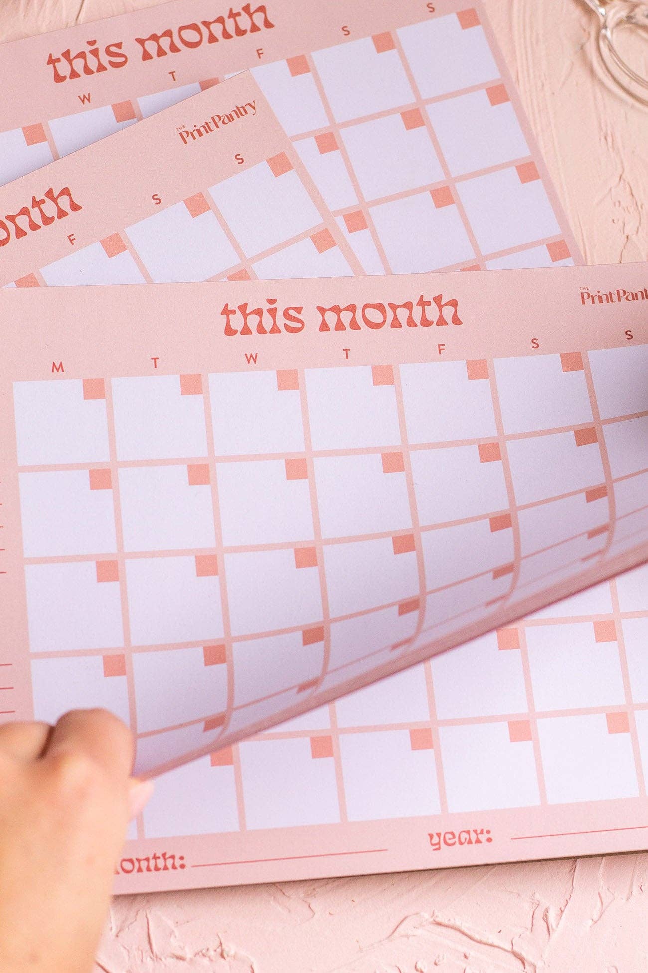The Print Pantry - Wholesale Notepad - Monthly Calendar Notepad4