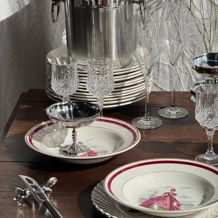 Office Objets - Wholesale Dinner Plate - Set of 6 Ile de France deep plates D22.52