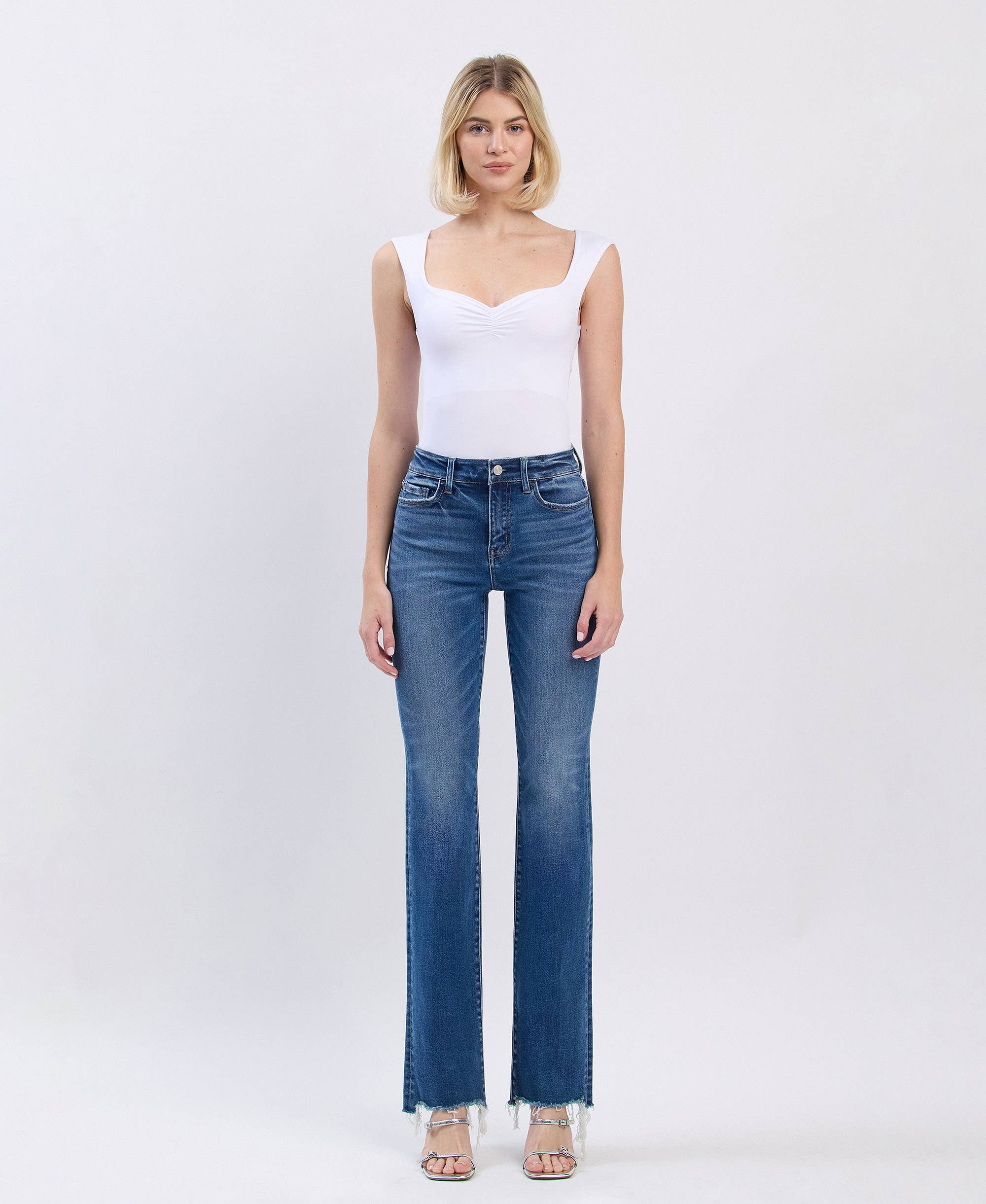 ACCURATE HIGH RISE BOOTCUT JEANS LV1605 for wholesale on Faire3