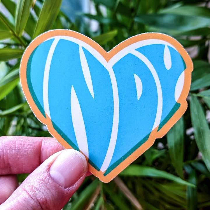 Indy hjärta klistermärke för wholesale av Bolts and Stars