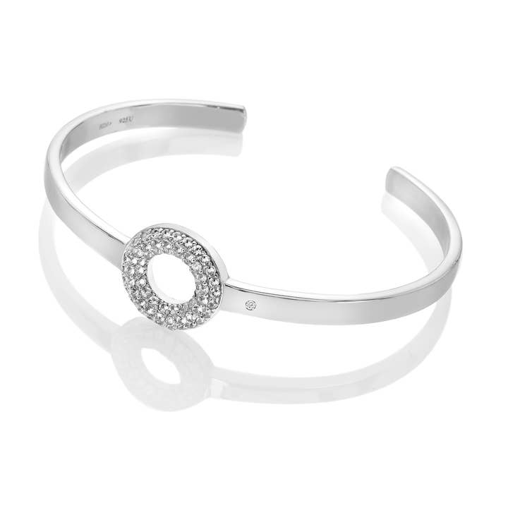 Bracelet Forever en topaze blanche pour la vente par Hot Diamonds