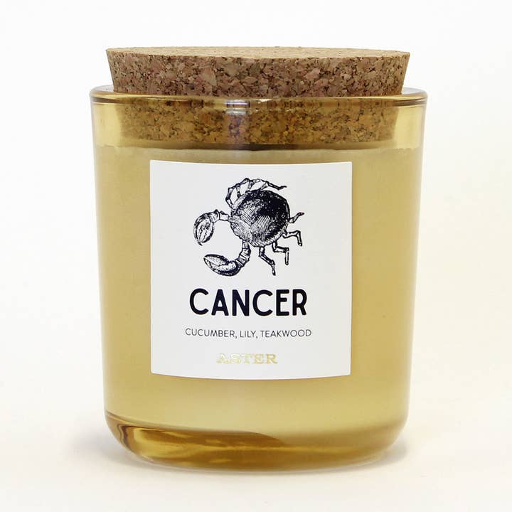 Cancer Zodiac Candle - 8.5oz for wholesale by Aster Candle