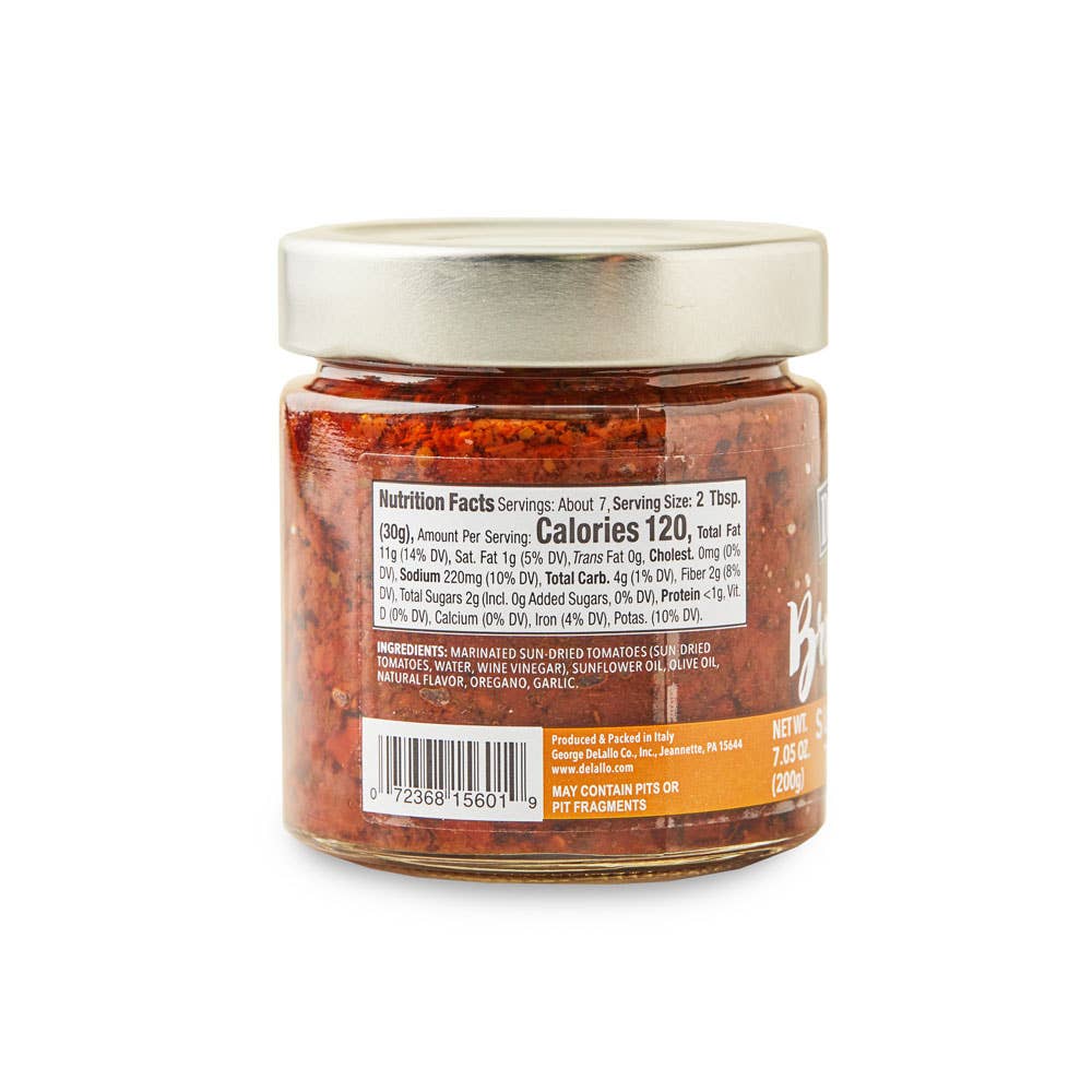 Delallo - Vente Sauces pour pâtes - Bruschetta aux tomates séchées au soleil importées (200 g)2
