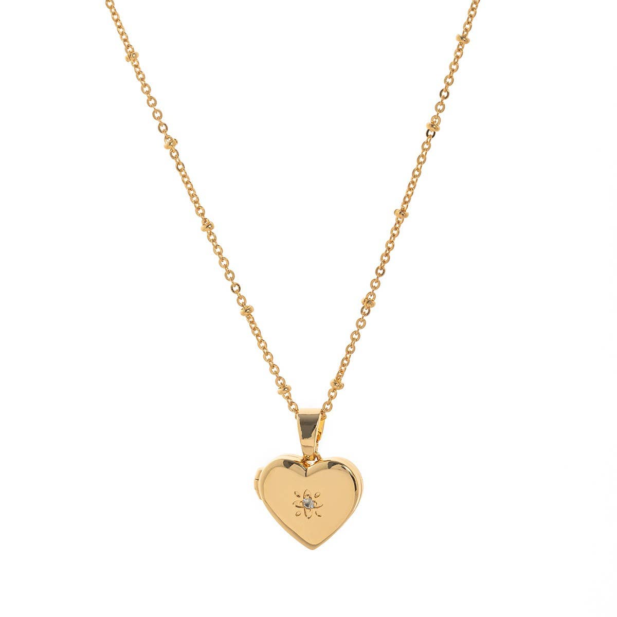 ACCITY - Wholesale Pendant/Charm Necklace - Heart Locket Oval Photo Necklace Gold Plated_CWMM39199