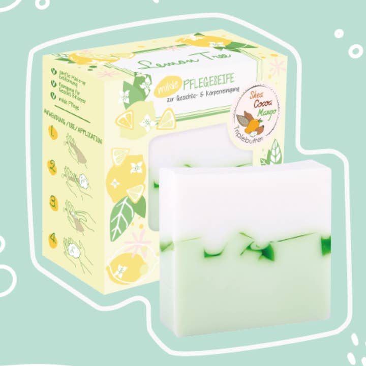 BadeFee – Engroshandel Sæbestykke – Plejesæbe Lemon Tree - Sommerblomster & Citrongræs0