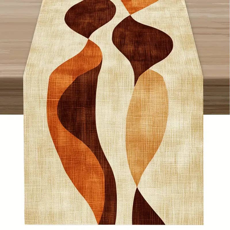 Huis Van Merken - Wholesale Tafelloper - Boho Linnen Tafelloper - Warme Rechthoekige Eettafel Decoratie3