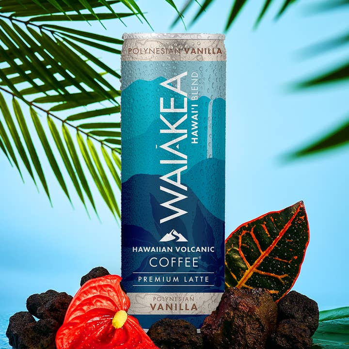 (12 pack) 11oz Polynesian Vanilla Canned Coffee for wholesale by Waiākea