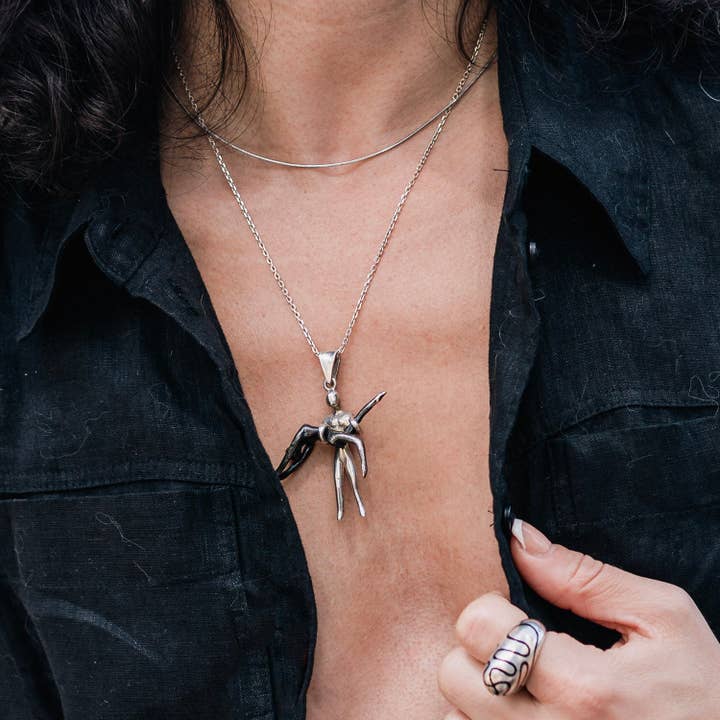 Dancers Pendant Necklace for wholesale by Maral Kunst