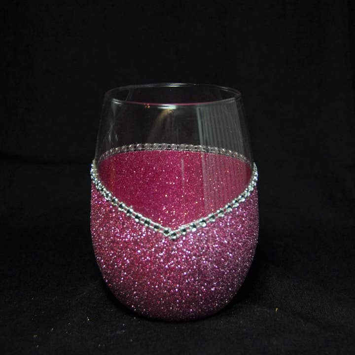 WineyBitches.Co - Wholesale Wine Glass - Sweet Bitch – Bling Glitter Glass Wine Glass (The Bitch Collection)21