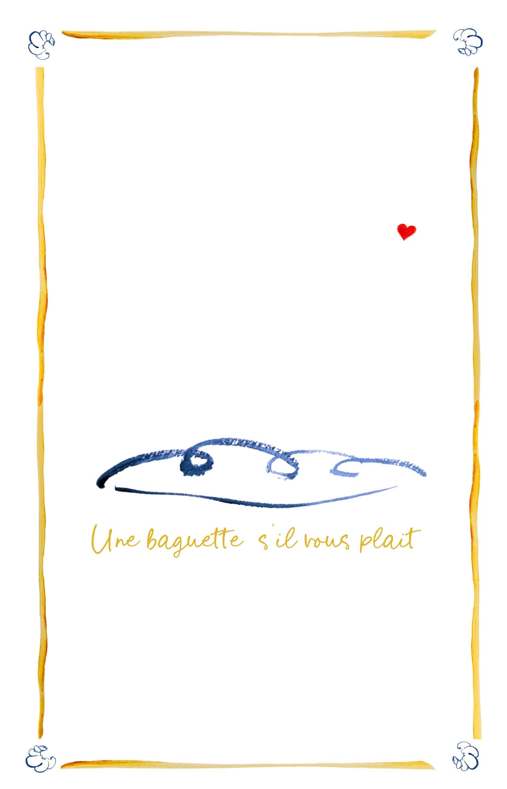 Dinette – Toalha de chá por atacado – Uma baguete, por favor.2