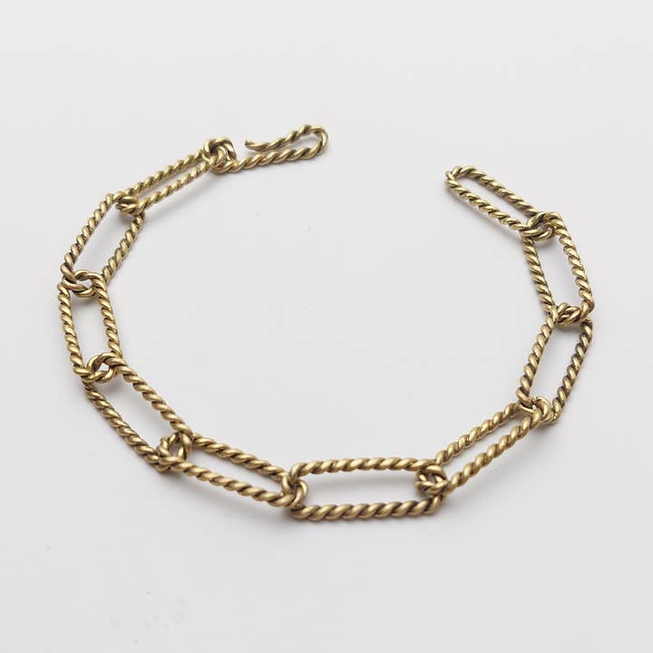 Rope Elongated Cable Bracelet for wholesale by Beehive Handmade