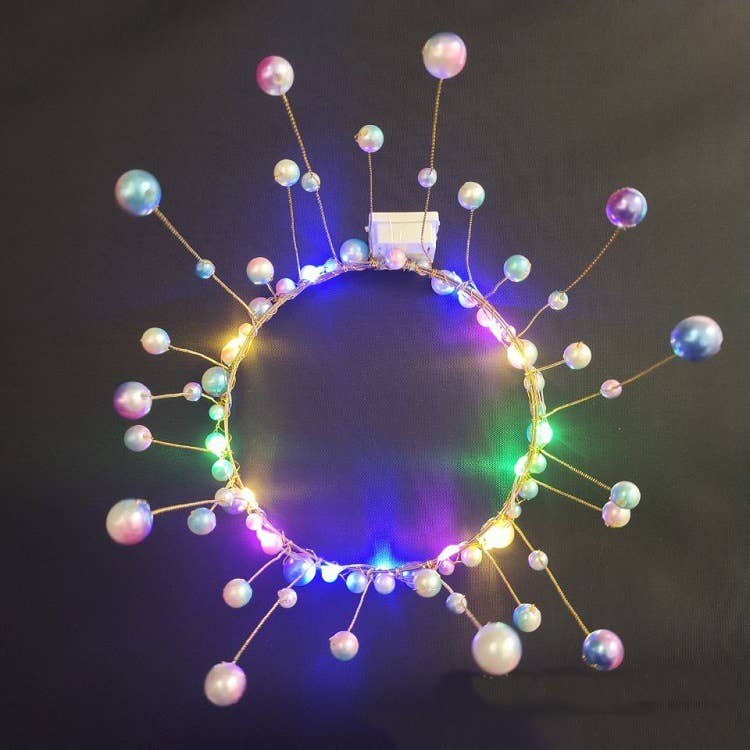 Ole - Wholesale Tiara - Women's - Pearl Crown Light Hair Accessories 4