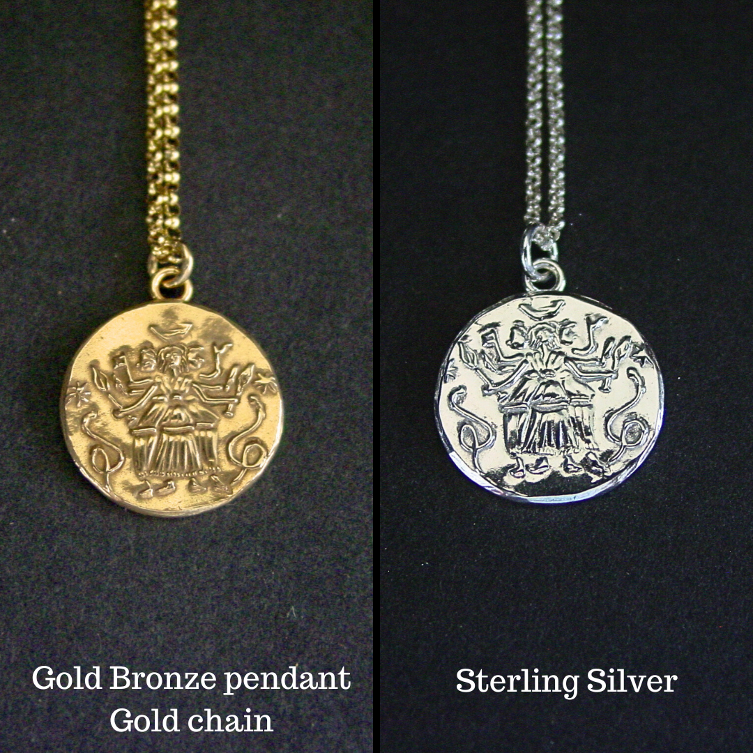 Vis a Vis Jewelry – Colar pingente/pendente por atacado – Colar Moedas Hecate - Esculpido à Mão9