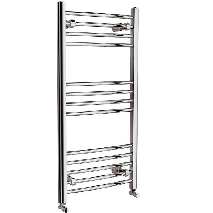 Bathroom4Less – wholesale Towel holder/hanger – Curved Heated Towel Rail Bathroom Radiator - Chrome