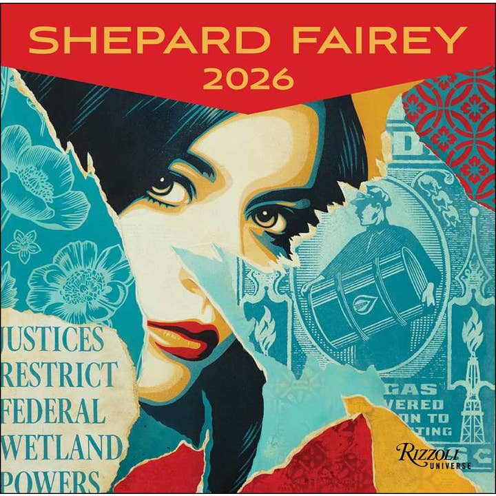 Shepard Fairey 2026 Wall Calendar by Shepard Fairey for wholesale by Simon & Schuster