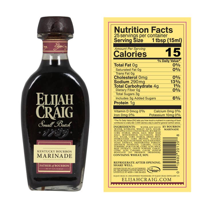 Bourbon Country Products - Vendita all'ingrosso Salamoie - Marinata al bourbon Kentucky ELIJAH CRAIG1